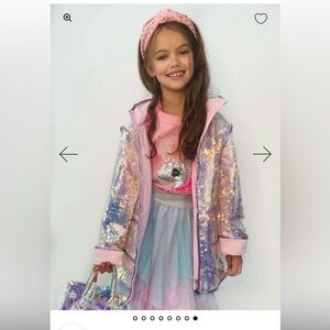 ❤️Lola + the Boys Pink Magic Raincoat NWOT